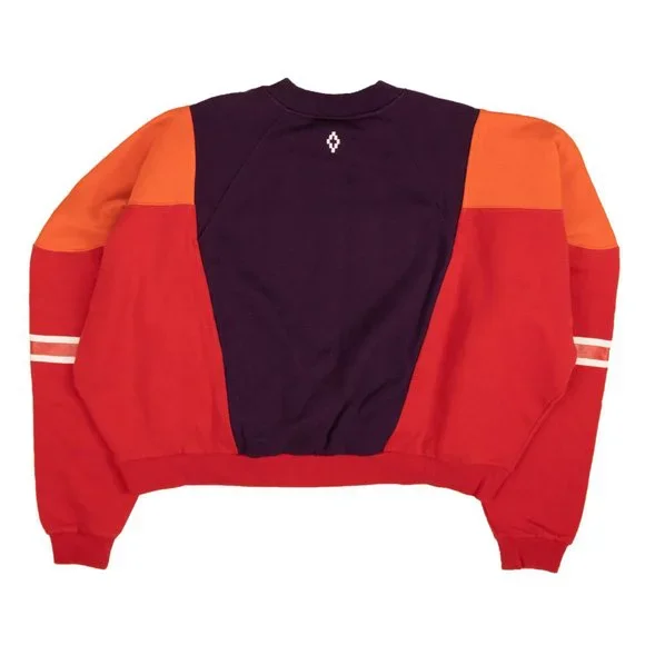MARCELO BURLON Multicolored Block Color Over Crewneck Size M $535